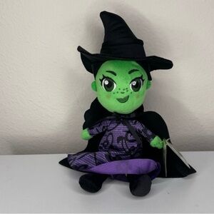 New With Tags Wicked For Good Elphaba Plush Toy 10" Purple Dress Universal NWT